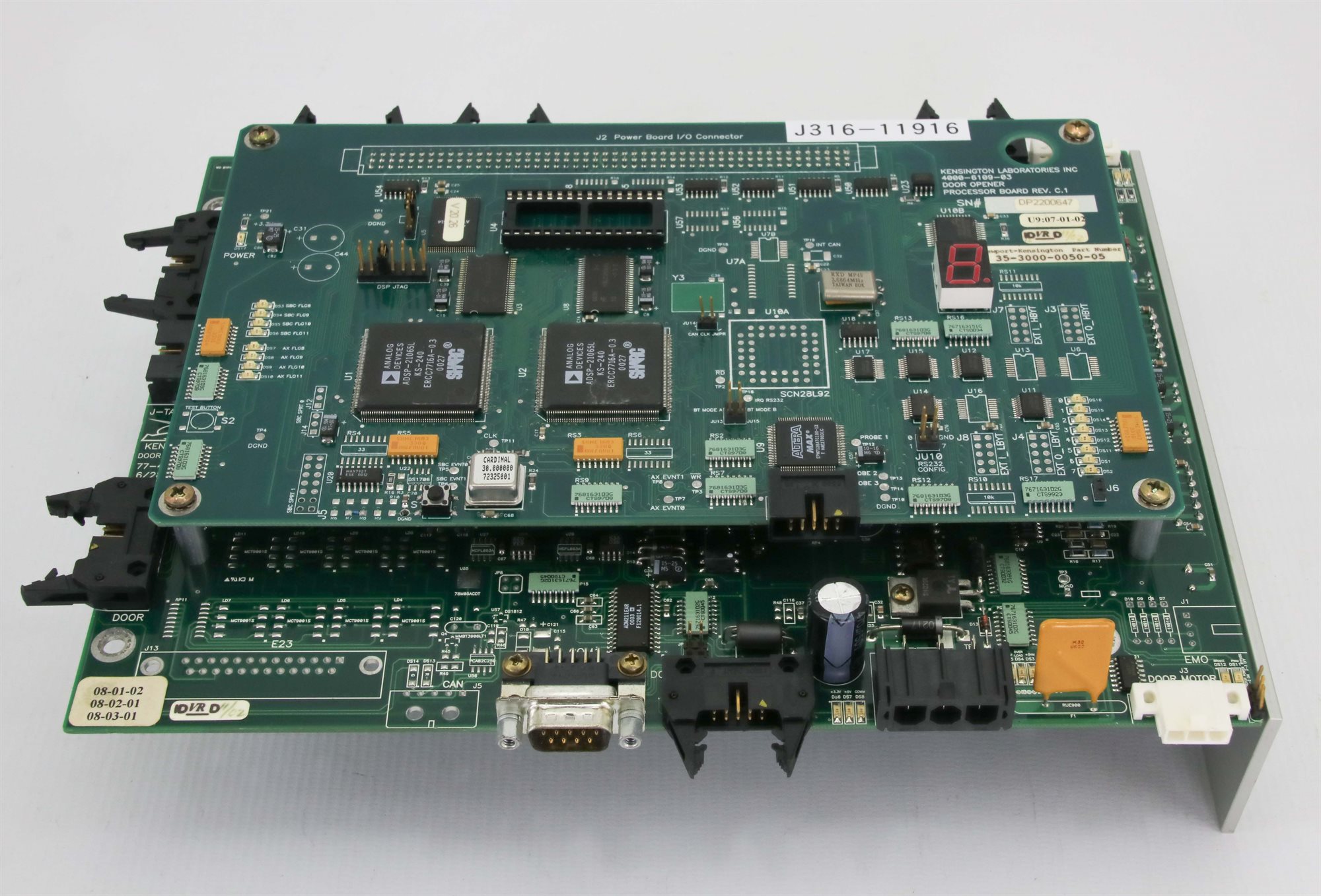11916 KENSINGTON DOOR OPENER PROCESSOR BD 35-3000-0050-05 4000